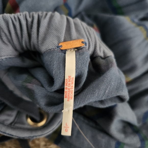 Free People So It Goes Maxi Dress in Oceanview Combo Women's Size Large - Picture 12 of 16